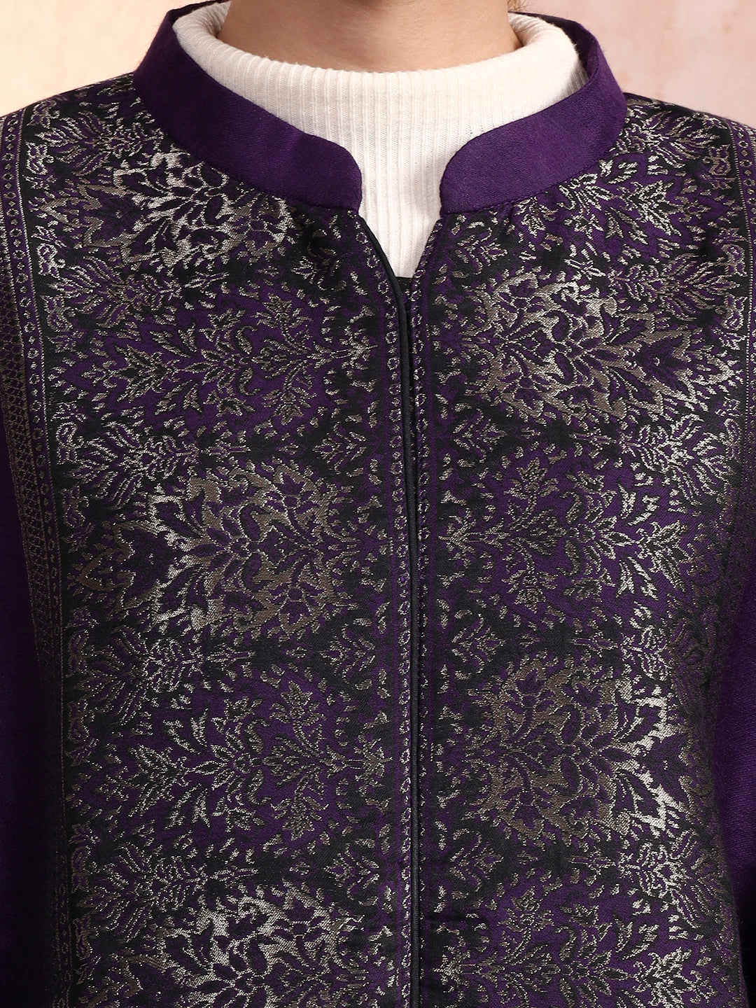 Arohi purple kaani cape Jacket