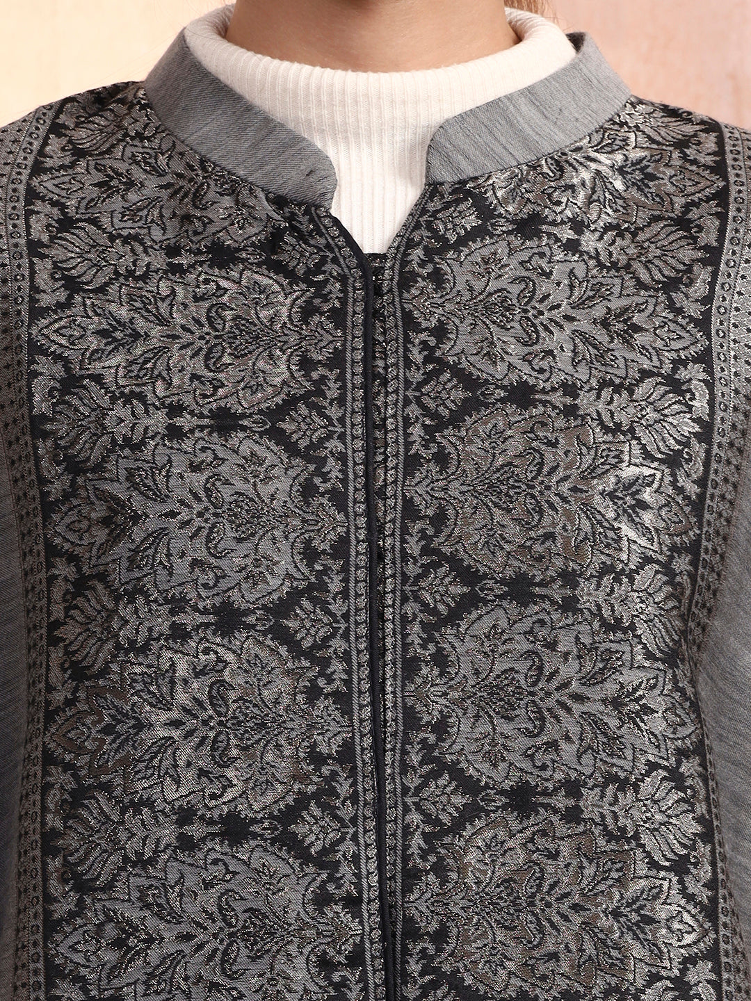 Arohi Grey kaani cape Jacket