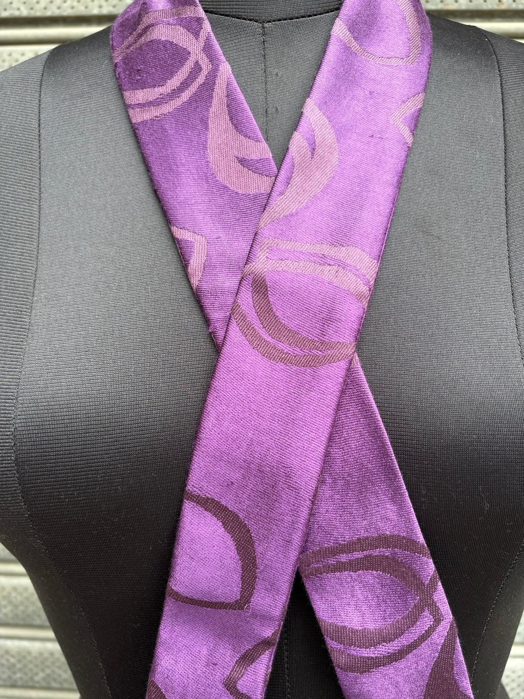Women Purple Handmade Neck Tie