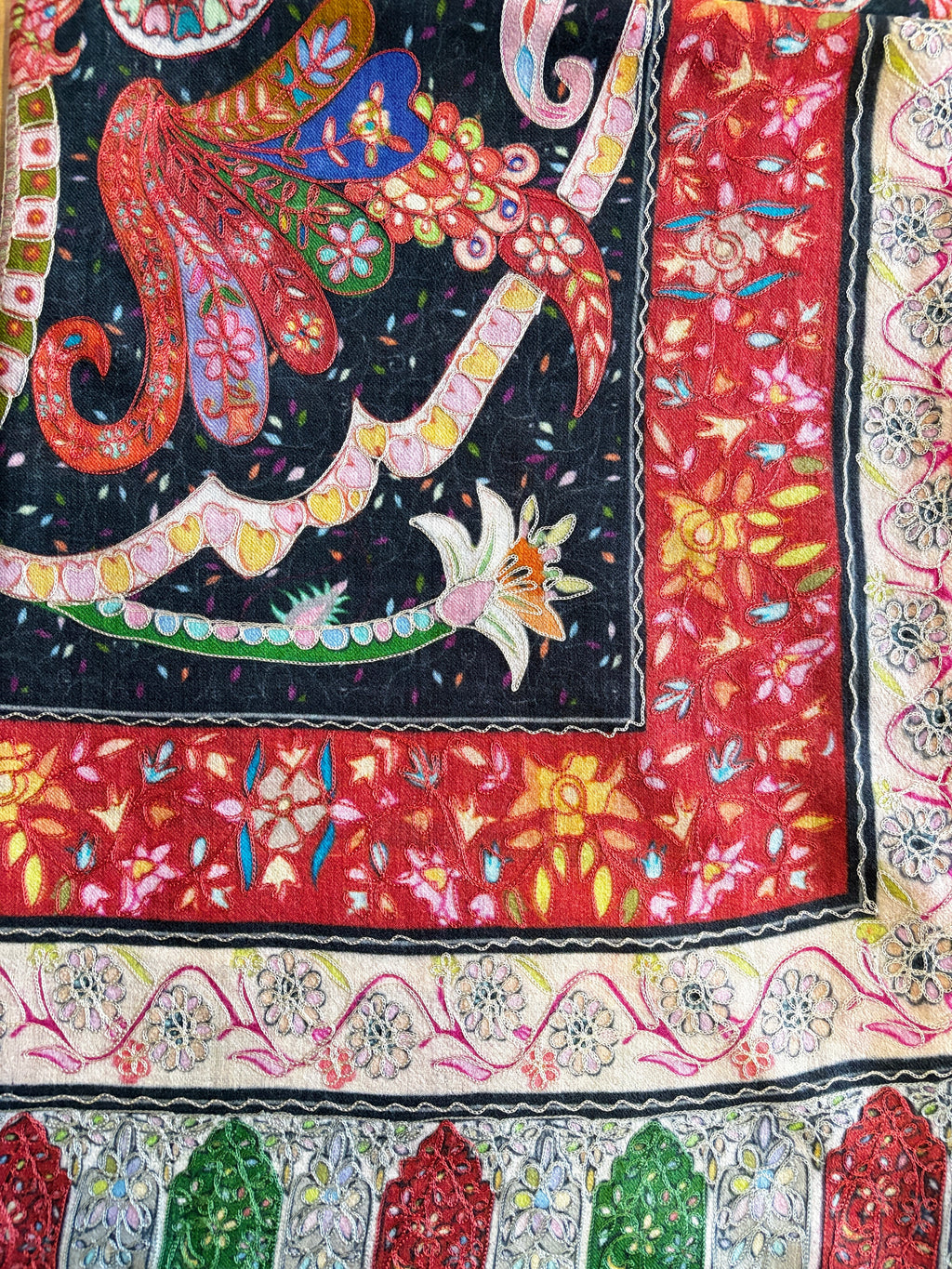 Multi Kalamkari Ethnic Motifs Shawl