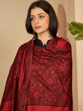 Vasudha Red Kashmiri Reversible Stole