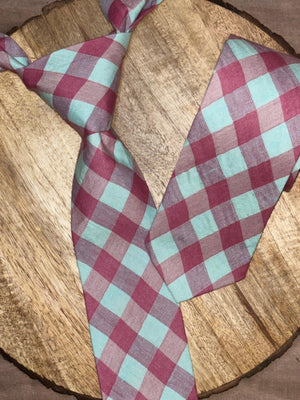 Men Woven Dual Tone Check Tie