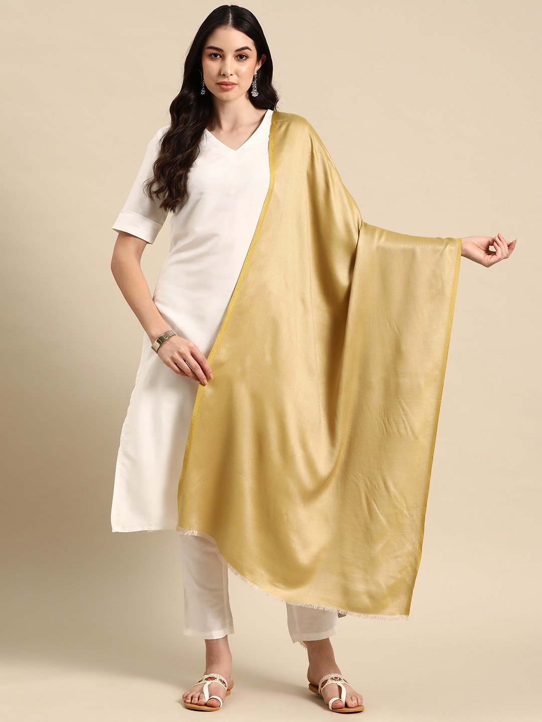 Mustard Reversible Stole
