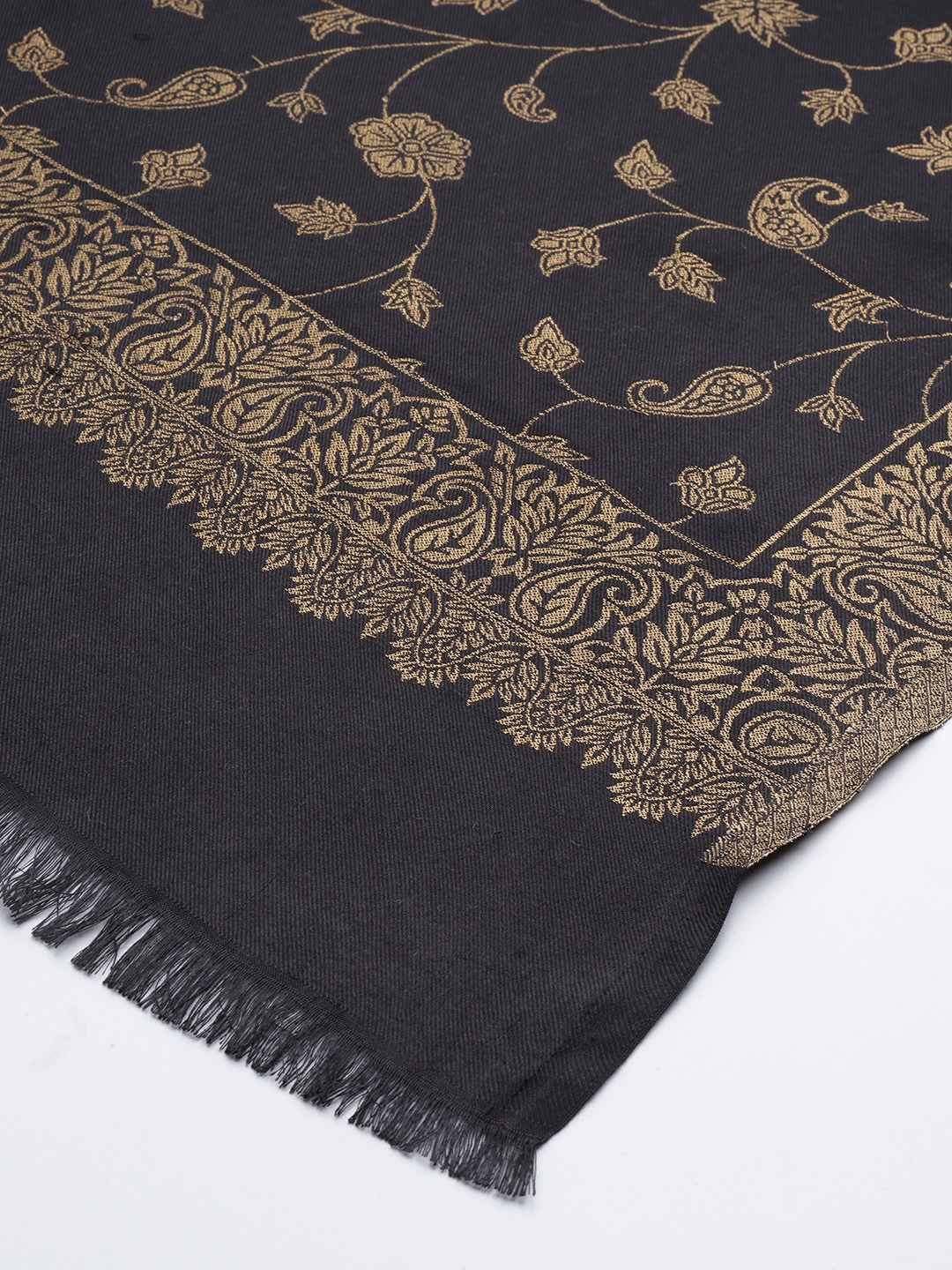Black Zari Stole