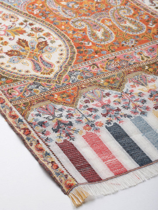 Ethnic Mustard Motifs Stole