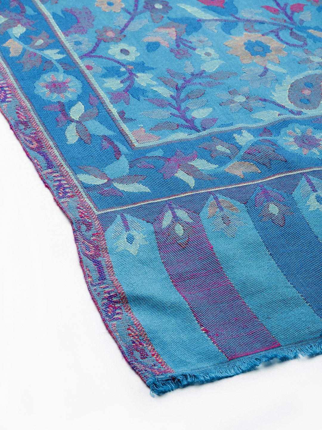 Kashmiri Blue Kaani Stole