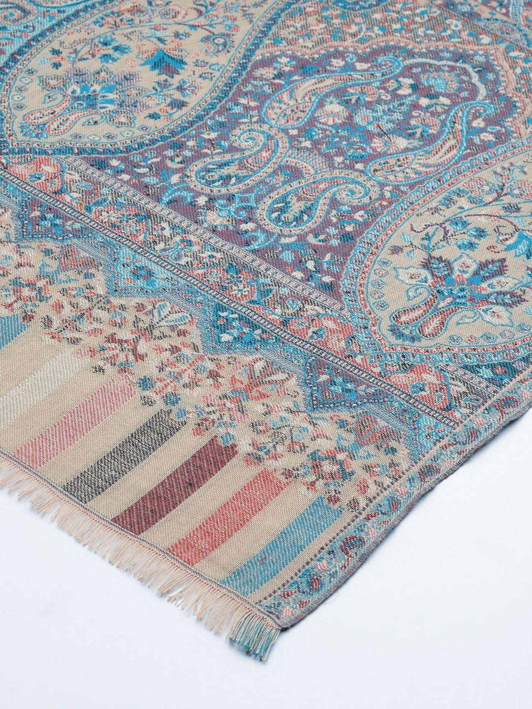 Women Woven Design Dual tone Kashmiri Stole