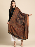 Women Brown Jamawar shawl