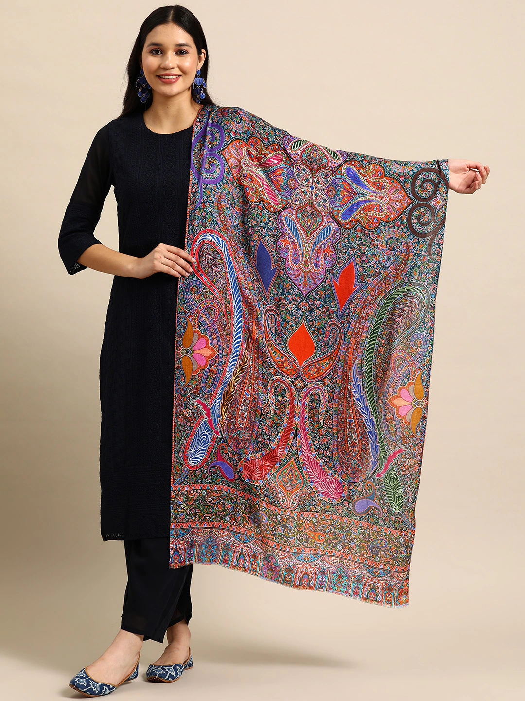 Printed Kalamkari Stole