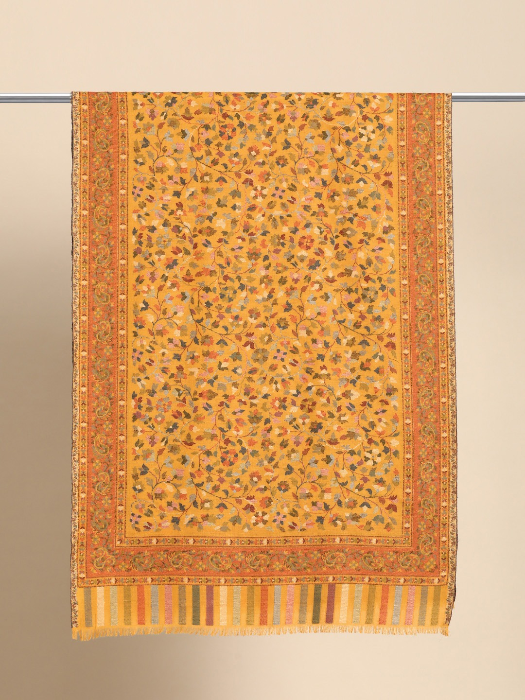 Kashmiri Mustard Kaani Stole