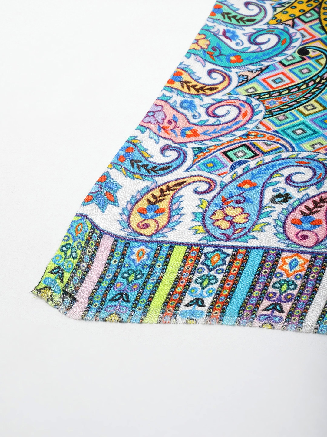 Blue Printed Stole