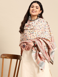 Kashmiri White Kaani Stole