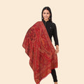 Kusum Maroon Jamawar Stole