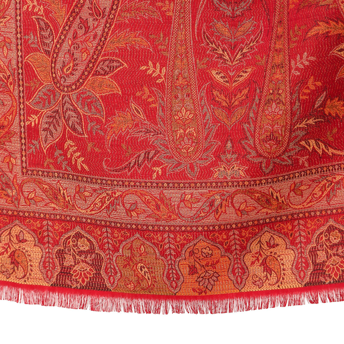 Kusum Maroon Jamawar Stole